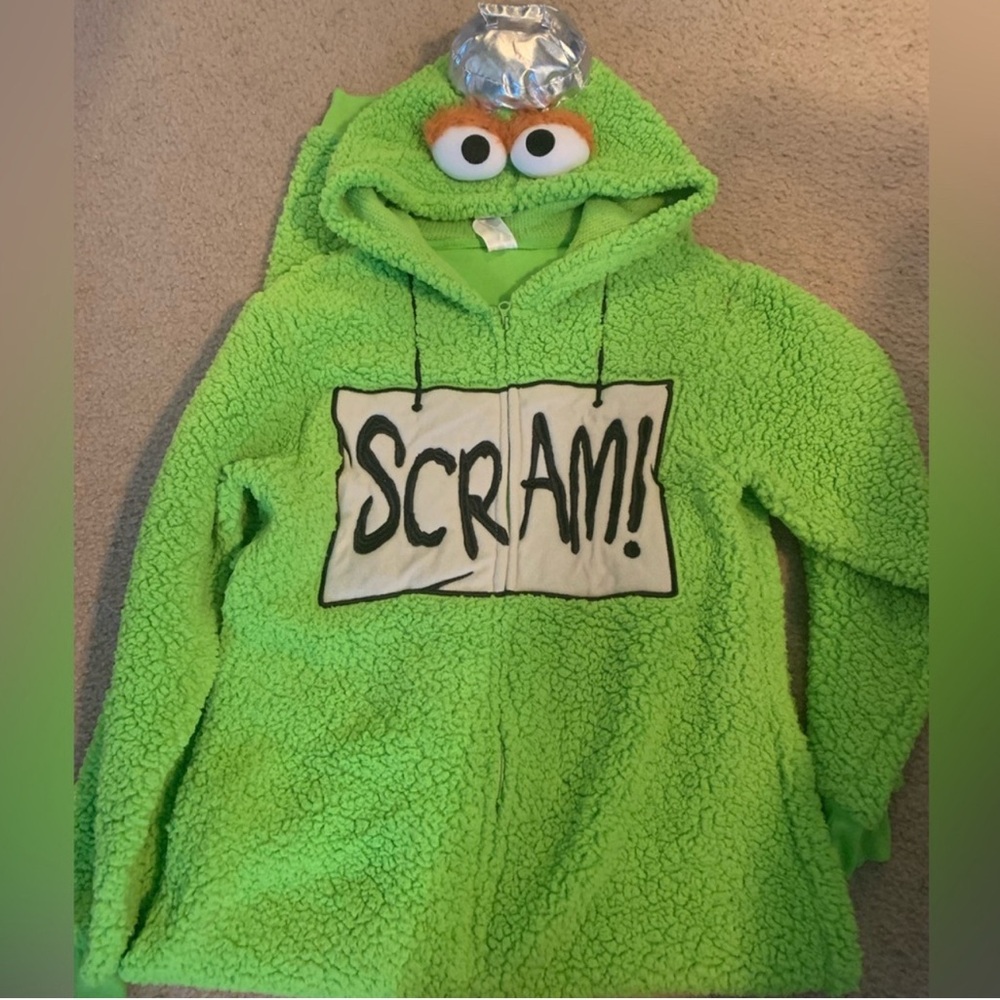 Oscar the Grouch Onesie costume